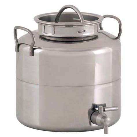 We Carry Gallons Of Water In A Stainless Steel Water Container For