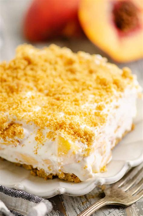 Peach Jello Dessert With Graham Cracker Crust at Donald Powell blog