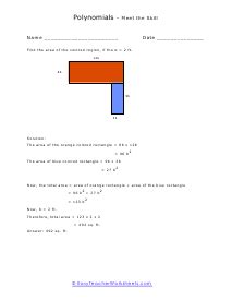 Polynomial Worksheets