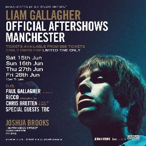 LIAM GALLAGHER AFTERSHOWS Tickets and Dates 2024