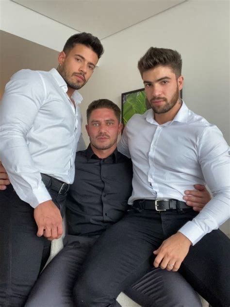 Three Big Man Bearded Men Hot Well Dressed Men Men In Tight Pants