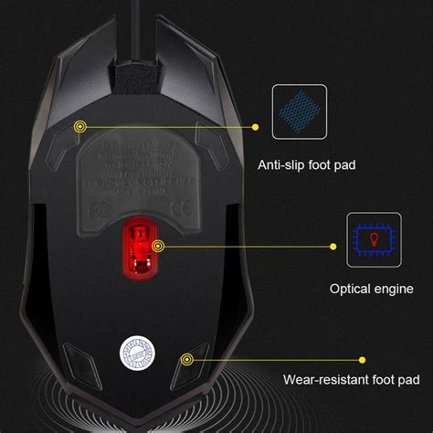 Купить S1 USB Проводная игровая мышь 7 цветов Светодиодная подсветка ...