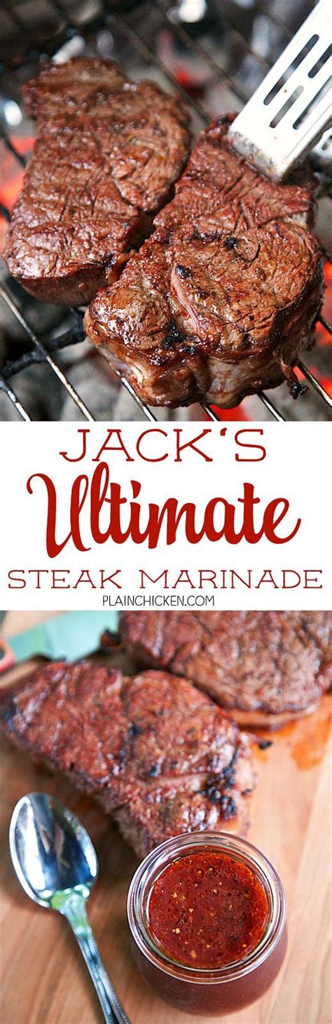 Jack S Ultimate Steak Marinade Steaks Marinated In Red Wine Chili