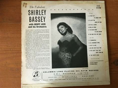 Shirley Bassey Lp The Fabulous Shirley Bassey Ebay