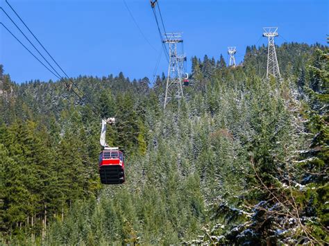 Riding the Grouse Mountain Skyride Gondola in Spring British Columbia - 2TravelDads