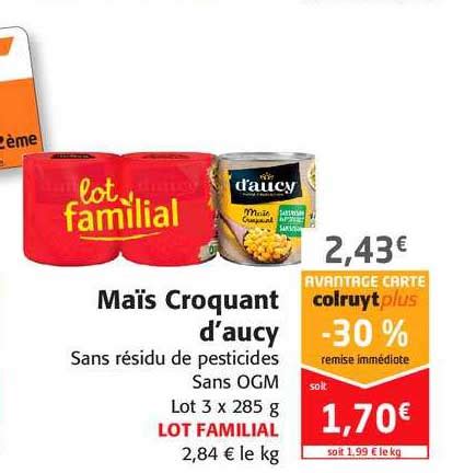 Promo Ma S Croquant D Aucy Chez Colruyt