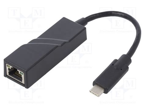 SOVITUS ADAPTERI USB 3 1 MUSTA RJ45 PISTORASIA USB C PISTOKE