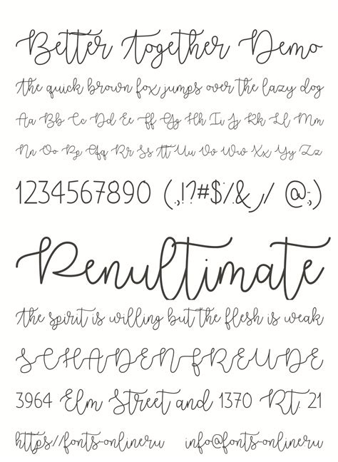 Better Together Demo font