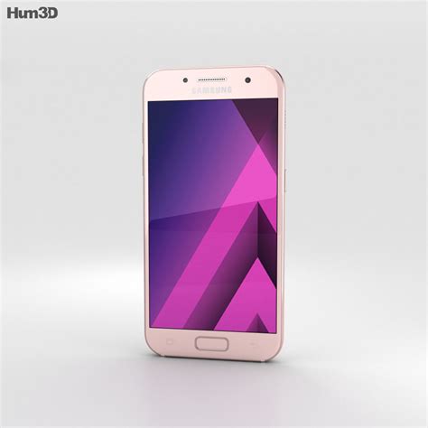 Samsung Galaxy A3 2017 Peach Cloud Modelo 3d Descargar Teléfonos On