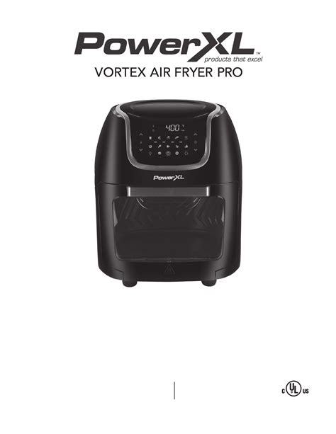 User Manual Powerxl Vortex Air Fryer Pro Cm 007 English 20 Pages