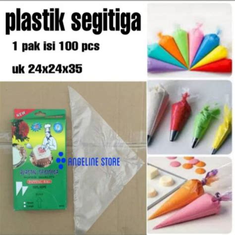 Jual Plastik Segitiga Piping Bag Isi Lembar Shopee Indonesia