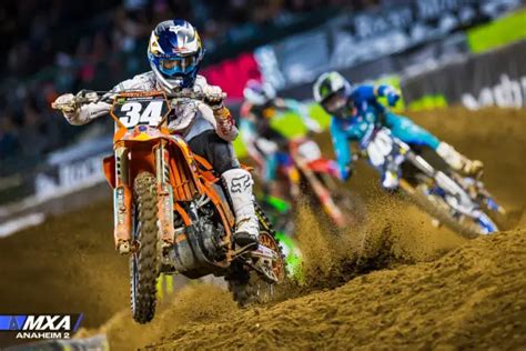 Anaheim Supercross Photographed Motocross Action Magazine