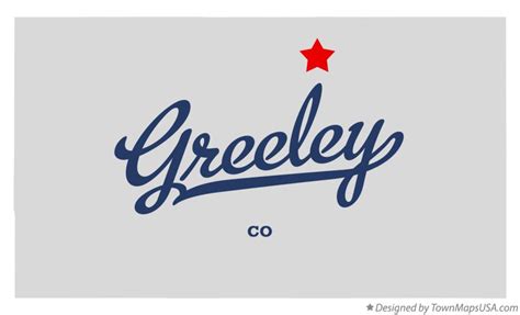 Map of Greeley, CO, Colorado