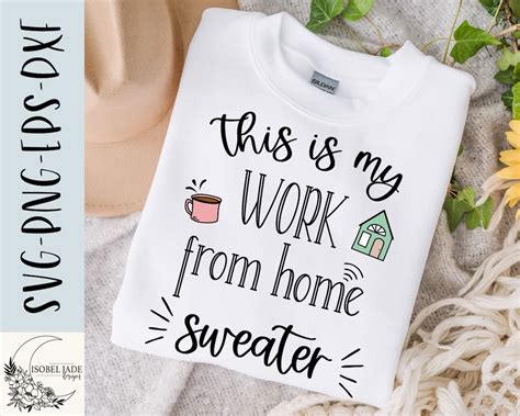 Work From Home Svg Introvert Svg Work From Home Sweater Svg Small