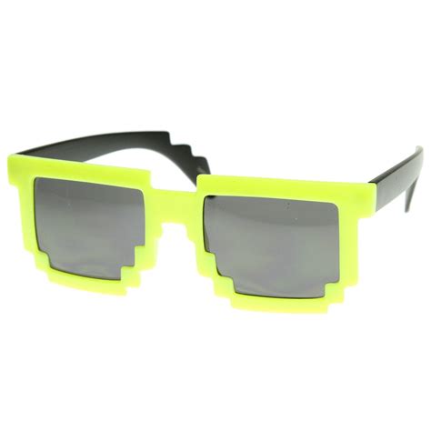 Super Fun Retro Pixelate 8-Bit Geek Sunglasses - zeroUV