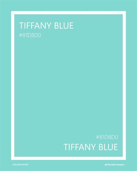 Tiffany Blue Tiffany Blue Color Tiffany Blue Branding Design