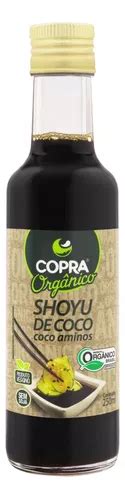 Molho Shoyu de Coco Aminos Copra Orgânico sem glúten em frasco 250 ml