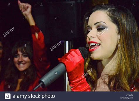 Tina Barrett S Club 7 Singer Tina Barrett Is Seen Performing Her Stock