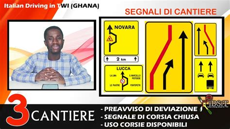 Italian Driving In Twi CANTIERE Deviazione Chiusura Corsia