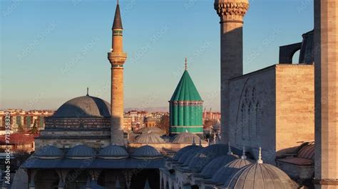 Mevlana Celaleddin Rumi Tomb And Mosque Mevlana T Rbesi Ve Cami Night