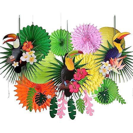 Amazon Pieces Parrot Honeycomb Hanging Decorations Vankcp