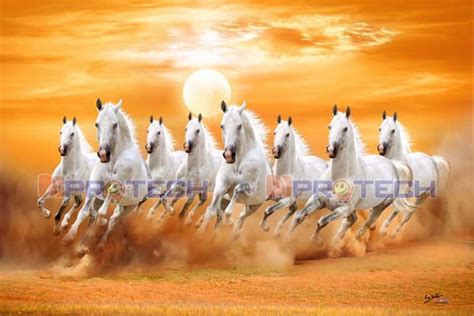 feng shui Eight Running Horses Painting | white 8 horse