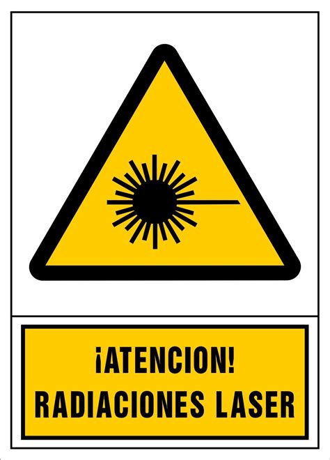 Señal Atención Radiaciones Laser Lineman Sticker Posters Novelty