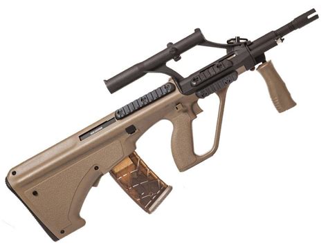 ASG Steyr AUG A1 Tan AEG Rifle | ReplicaAirguns.ca