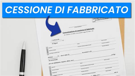 CESSIONE DI FABBRICATO Onde E Como Fazer Quando Utilizar Documentos