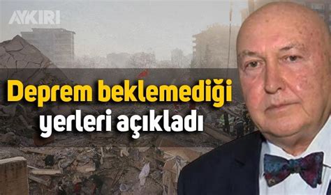 Prof Dr Ahmet Ercan tek tek saydı Deprem beklemiyorum güvenli