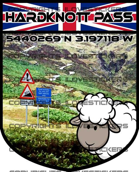 Hardknott Pass – iLovestickers