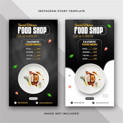 Premium Psd Special Delicious Food Menu Social Media Instagram Story