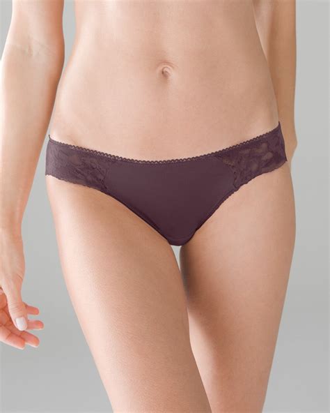 Soma Embraceable Signature Lace Bikini Underwear In Pinot Noir ModeSens