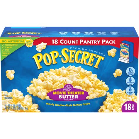 Pop Secret Microwave Popcorn Movie Theater Butter Flavor Oz Sharing