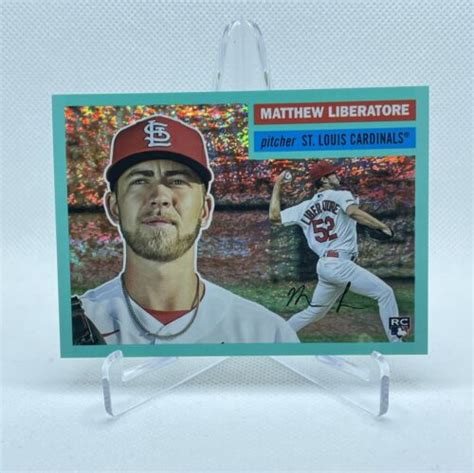 Topps Archives Aqua Sparkle Rookie Matthew Liberatore Ebay