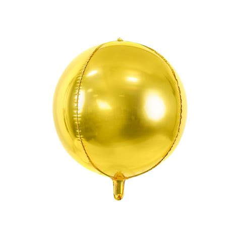 Palloncino Foil Globo Metallizzato A Forma Di Sfera Col Oro Gold