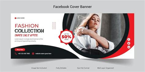 Modeverkauf Social Media Und Facebook Cover Banner Vorlage Premium Vektor