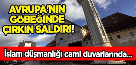 Fransa Dan Slam Kar T Ifadeler Bir Cami Duvar Na Slam Avrupa Dan