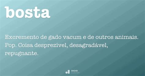 Bosta É Um Palavrão