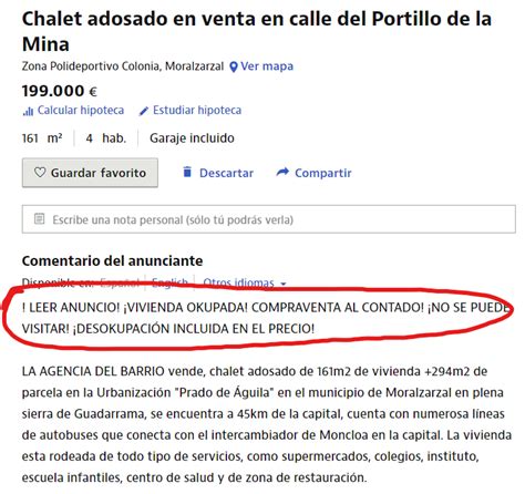 Un BOFH Cualquiera On Twitter Vaya Chollo Venden Una Vivienda