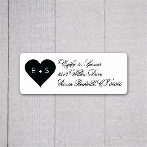 Wedding Invitation Address Labels Template