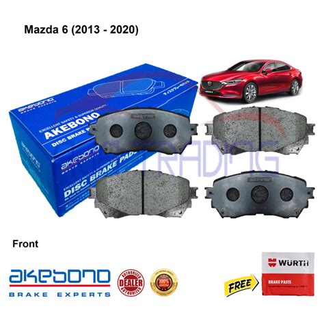 Genuine Akebono Front Brake Pads For Mazda With Wurth