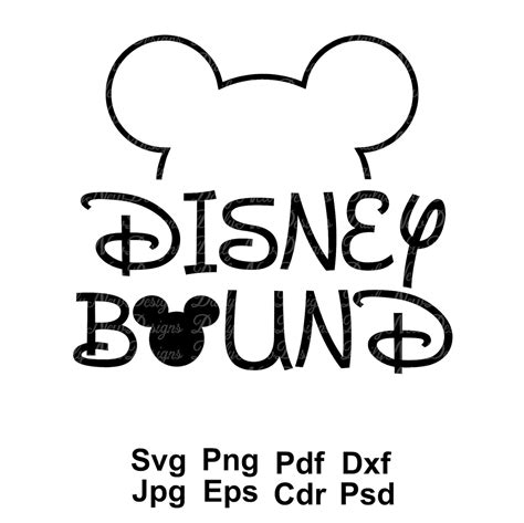 Disney Bound Svg Disney Trip 2019 Mickey Ears Mickey Svg Etsy