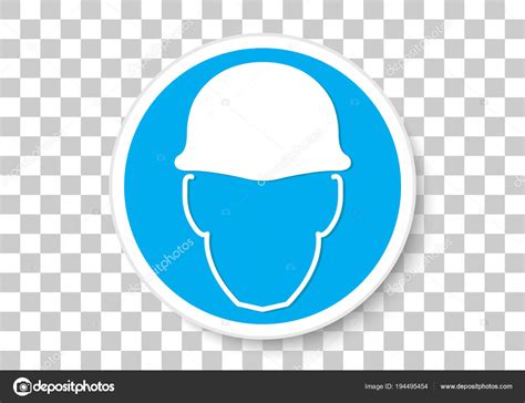 Safety Helmet Must Be Worn Sign