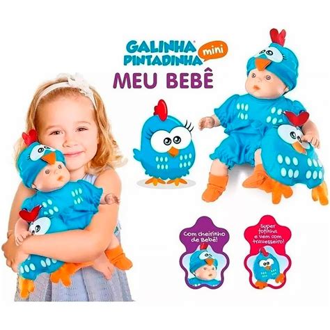 Galinha Pintadinha Mini Baby 34cm DoRéMi Brinquedos