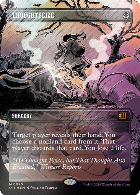 Thoughtseize Textured Foil Outlaws Of Thunder Junction Breaking