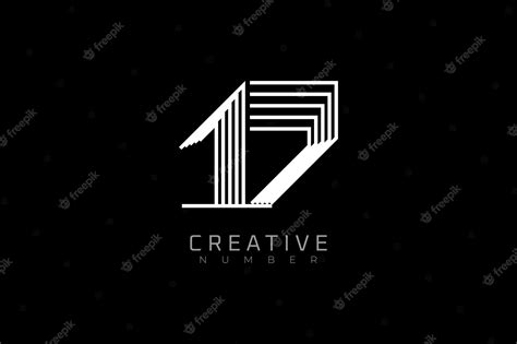 Premium Vector | Number 17 Logo modern and creative number 17 multi ...