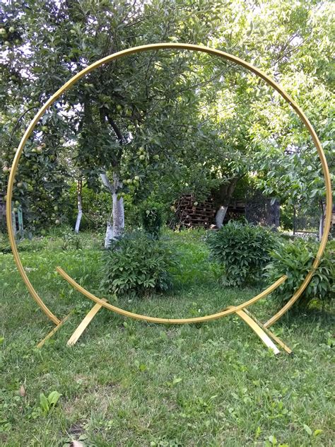 2 In 1 Passable And Impassable Metal Wedding Round Arch Etsy Telón