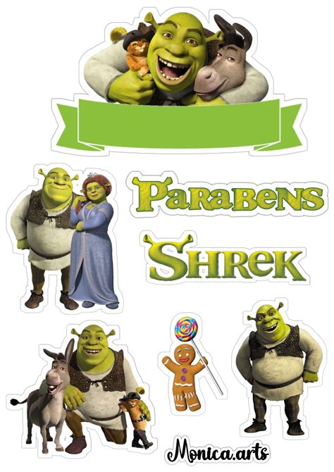 Topper De Bolo Shrek Bolo Do Shrek Shrek Cake Diy Cake Topper Cake