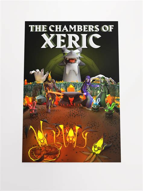 Chambers of Xeric | Enhanced Matte 3D OSRS Poster | RS Chronicles